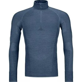 Pánské Merino triko 230 Competition Zip Neck Ortovox petrol blue velikost oblečení M