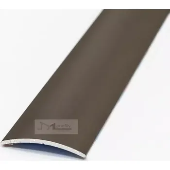 Podlahová lišta Přechodová lišta oblá 30 mm 2,7 m, elox bronz, hliníková lišta narážecí