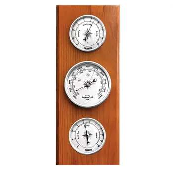 Meteostanice JVD Dřevěný hranatý teploměr, vlhkoměr a barometr JVD BA233/41 ( )