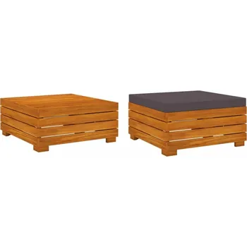 Taburet Zahradní taburet se stolkem LENKA Dekorhome