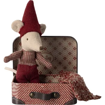 Hračka Maileg Vánoční myší miminko v kufříku Maileg Christmas Mouse, Baby in Suitcase