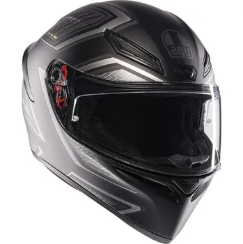 Helma na motorku AGV K1 S E2206 SLING MATT BLACK/GREY vel. L