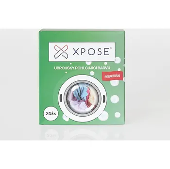 Prací prášek XPOSE® Xpose antibakteriální ubrousky pohlcující barvu 20 ks, + Prodloužená možnost vrácení zboží do 50 dnů