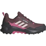Dámská treková obuv adidas TERREX AX4 GTX W 4.5 Vínová, Růžová, Béžová, Černá