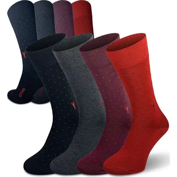 Pánské ponožky Northman Lucca Mercerized 4-pack Velikost: 45-47 Mix barev 1 Společenské Ponožky Mercerovaná Bavlna (Sada)