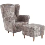 Křeslo s taburetem ASTRID Tempo Kondela