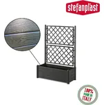 Stefanplast dekorativní vyvýšený záhon / truhlík s mřížkou 80 l / 100 cm, antracit