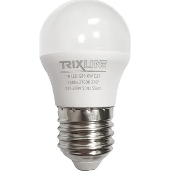 Žárovka LED žárovka Trixline 6W E27 G45 teplá bílá
