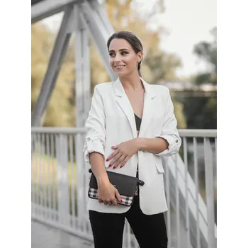 Dámská vesta BudesIN Krémové sako s elegantními rukávy Velikost: L