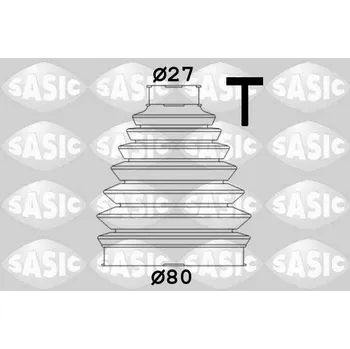 Manžeta ke kolu Sada měchů, hnací hřídel SASIC 1906044