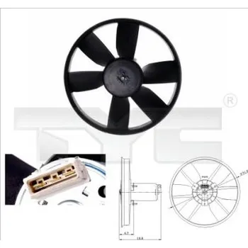 Výparník klimatizace Větrák, kondenzátor klimatizace TYC 837-0014