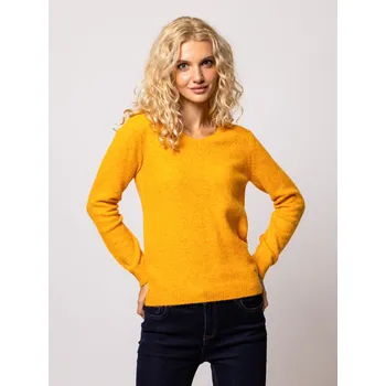 Dámský svetr Heavy Tools dámský svetr Howie s výstřihem do V okrový Velikost: M