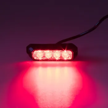 Přídavný světlomet PREDATOR 4x3W LED, 12-24V, červený, ECE R10