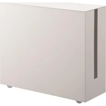 Úložný box YAMAZAKI Box na kabely s kolečky Tower 5403, bílý