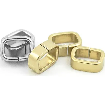 Materiál na výrobu šperku Komponenty z nerezové oceli 8x6mm - 1Ks+B - Nerez SL / 1Ks