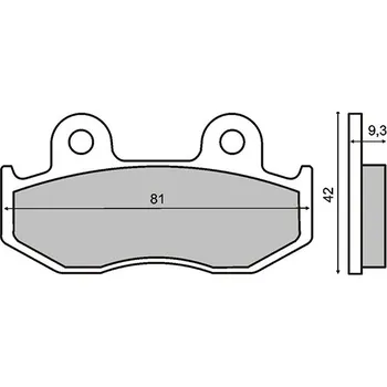 Brzda pro motocykl Ferodo Brzdové destičky 0270 Ferodo EF FDB2119EF