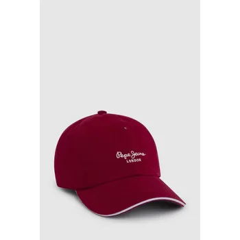 Čepice Pepe Jeans Dámská čepice WIVIANA CAP Barva: červená, Velikost: UNI