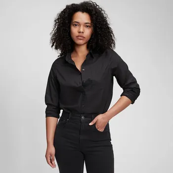 Košile GAP Perfect Shirt True Black M