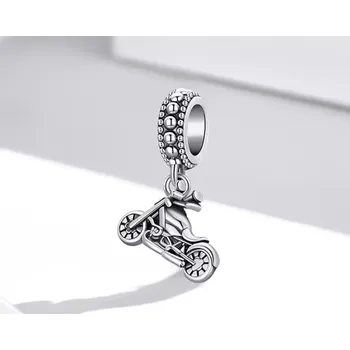 Přívěsek For Silver Přívěsek na náramek/ náhrdelník Motorka - Stříbro 925