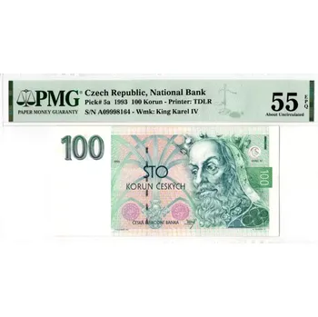 Bankovka 100 Korun1993EPQ 55 |