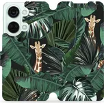 Flipové pouzdro Mobiwear - OnePlus Nord 3 5G - VP06P Žirafky (Knížkové flip pouzdro, obal, kryt na mobil OnePlus Nord 3 5G - VP06P Žirafky, materiál Umělá kůže + TPU - ochrana 360°, stojánek, silikonová vanička, magnetické zavírání)