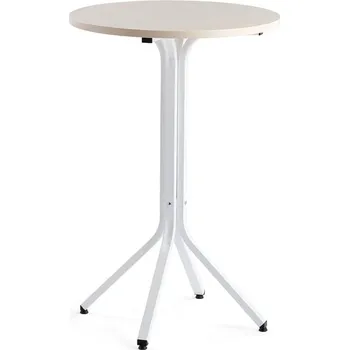 Jídelní stůl Stůl VARIOUS, Ø700 mm, výška 1050 mm, bílá, bříza