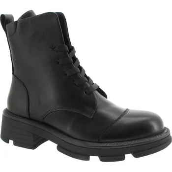 Dámské kozačky YO BY SHOEMAKER Dámský černý kožený kotník 034-114-BLACK-265 Velikost 40