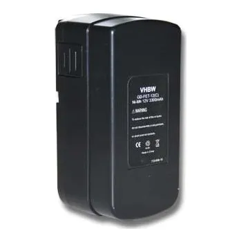 VHBW Baterie pro Festo Festool BPS 12C, 12 V, 3.3 Ah