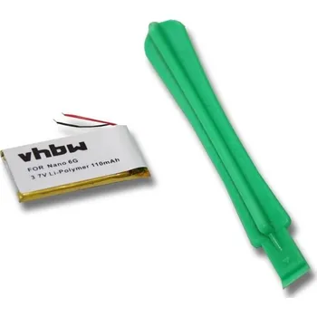 Audio kabel VHBW Baterie pro Apple iPod Nano 6G, 110 mAh