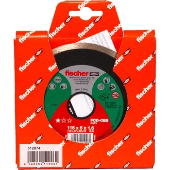 Řezný kotouč Fischer Řezný diamantový kotouč FCD-CES 115x1,6x22,23 celoobvodový 512874