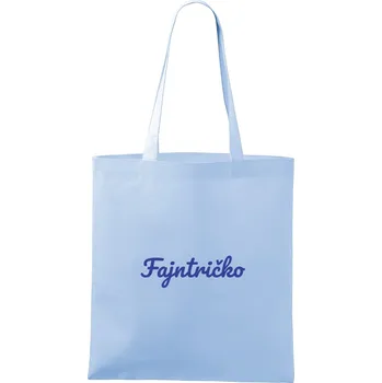 Textilní taška Fajntričko (modrá) 37 x 28 cm