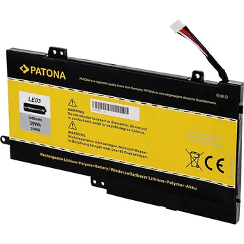 Baterie k notebooku VHBW Baterie pro HP Envy X360 15-W / Pavilion 360 13-S, LE03XL, 3400 mAh