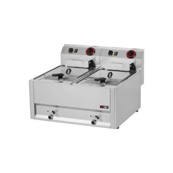 fritéza Fritéza elektrická 2x 8l / REDFOX - FE 60 EL - VARIANTA NAPĚTÍ, Napětí 230V/ 2x 3kW FE-60 EL