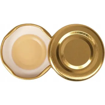 Víčko ¤38mm Twist zlatá KLIK 10ks