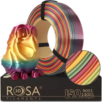 Filament ReFill ROSA3D / PLA SILK / RAINBOW TROPICAL / 1,75 mm / 1 kg