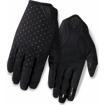 Cyklistické rukavice GIRO Dámské rukavice La Dnd dlouhé prsty černé puntíky vel. S