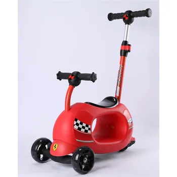Koloběžka FERRARI 4v1 TWIST SCOOTER FXK92-1 multifunkční koloběžka červená