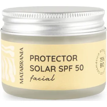 Přípravek na opalování Matarrania Opalovací krém na obličej SPF 50 Organic Facial Sunscreen 30 ml