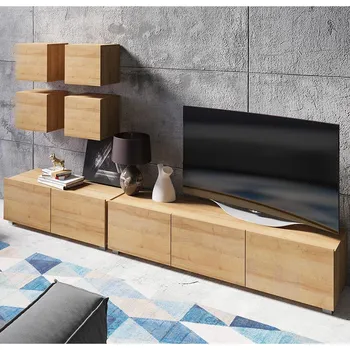 Obývací stěna Obývací stěna CALABRINI d | 250 cm | 5 dílů E | dub zlatý