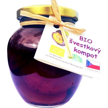 Ovoce Horňácká farma BIO Švestkový kompot, 520 ml