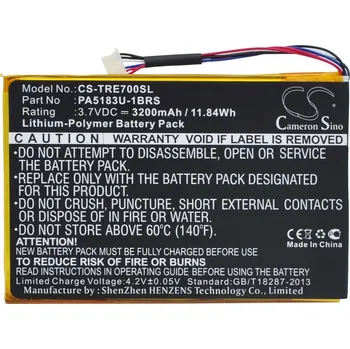 Baterie k notebooku VHBW Baterie pro Toshiba Excite Go Mini 7, 3200 mAh