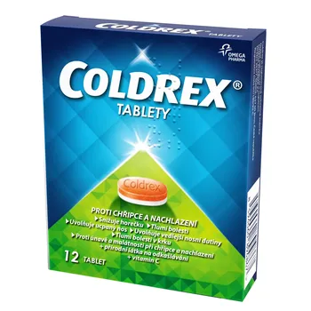 Lék na bolest v krku Coldrex Tablety, 12 tbl.