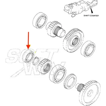 Motor pro motocykl Suzuki Ložisko č.7 0926220121