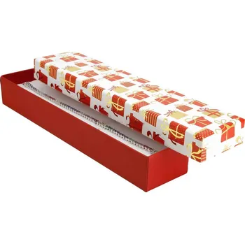 Dárková krabička Vánoční papírová krabička na šperky