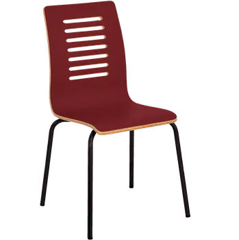 Jídelní židle CARMEN jídelní židle vínová, kostra černá