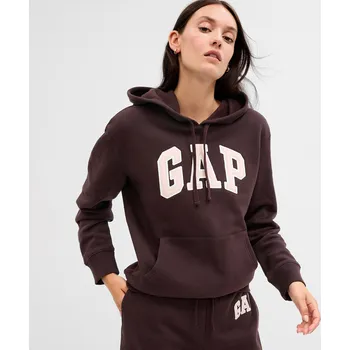 Pánská mikina Mikina GAP Logo Pullover Hoodie Turkish Coffee XXS