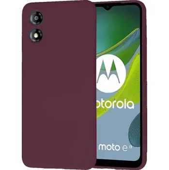 Pouzdro na mobilní telefon Kryt Motorola Moto E13 Techsuit SoftFlex - plum red