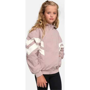 Dívčí bunda Dívčí bunda Crinkle Batwing dukrose/whitesand Urban Classics šedá 2546234