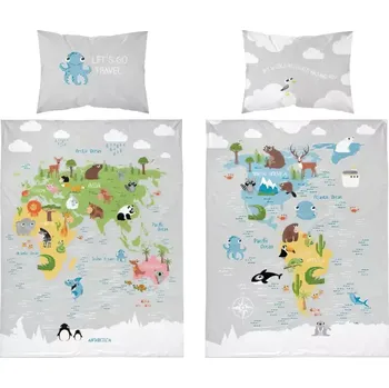 Povlečení Dětské povlečení Svět 135x100 cm PODE1406 - SLEVA 3% s kodem radost25