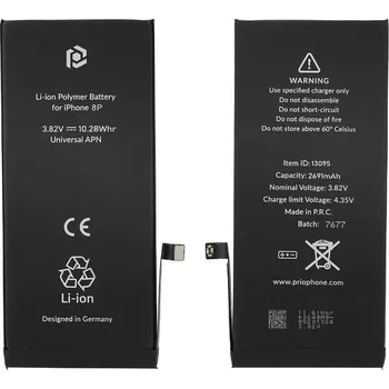 Baterie pro mobilní telefon MPS Baterie pro Apple iPhone 8 Plus, 2675 mAh, montážní popruh součástí